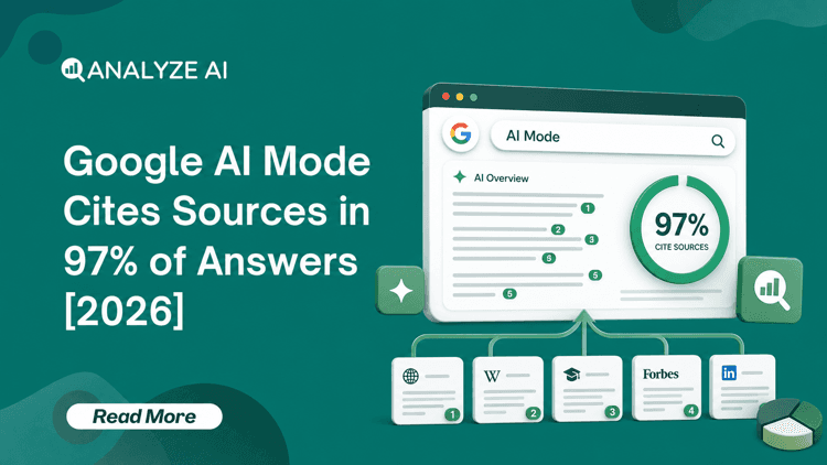 Featured image for Google AI Mode Cites Sources in 97% of Answers [2026]
