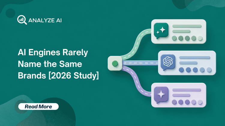 Featured image for AI Engines Rarely Name the Same Brands [2026 Study]