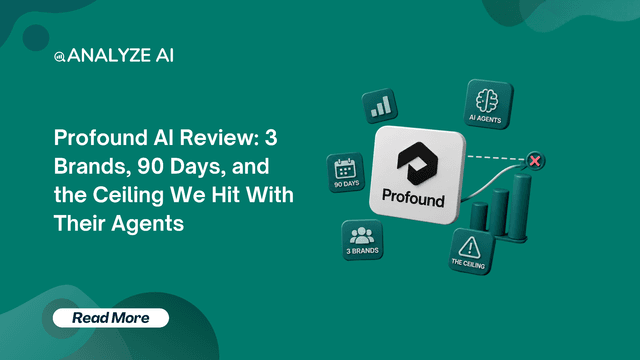 Profound Analytics Profound AI Review 2026: Limits, Pricing & Results