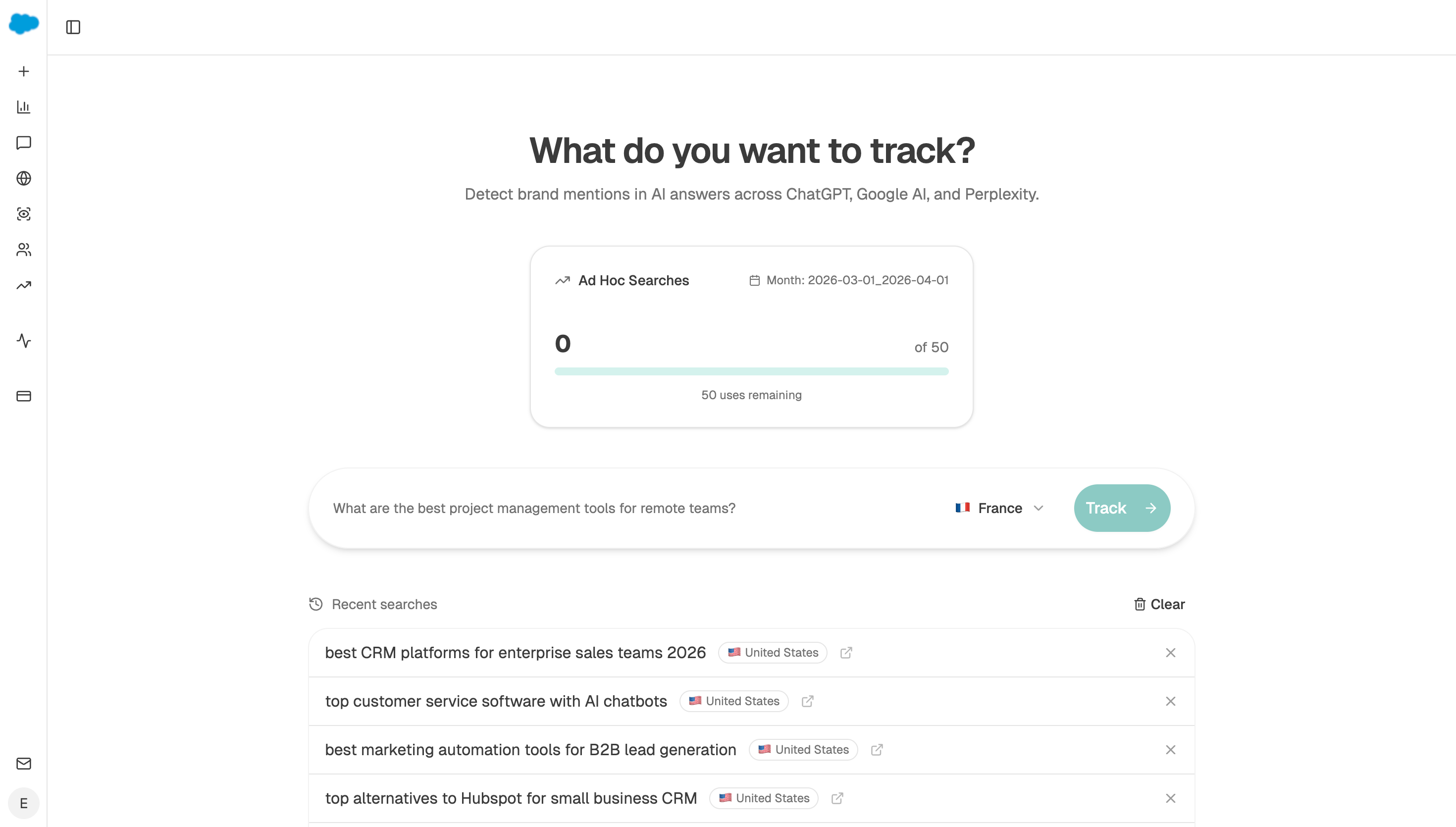 Analyze AI's ad-hoc prompt search returning a live answer with its cited sources