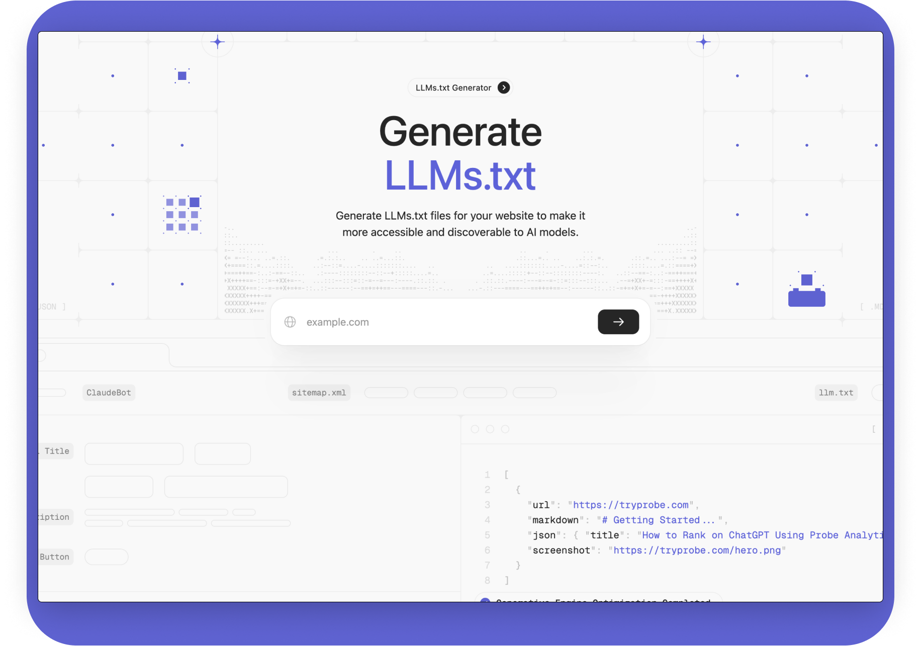 [Free Tool] Generate LLM.txt in Minutes